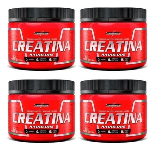 Combo 4x Creatinas  Integral Medica 150g 100% Pura -