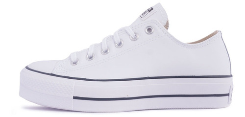 Tenis Converse Plataforma Blanco Piel Dama Urban 561680