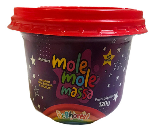 Mole Mole Massa 120g Massinha Para Brincar Modelar Atóxica