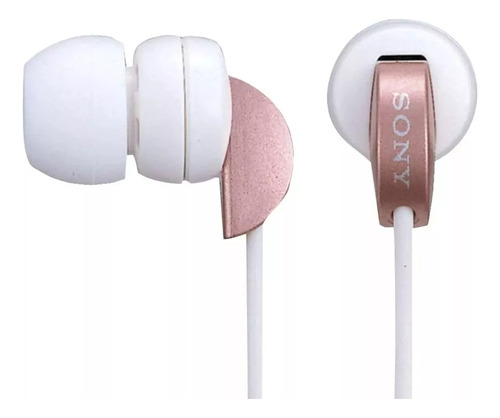 Audífono Intraaural, Alámbrico, Color Rosa, Marca Sony