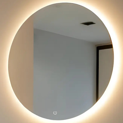 Espejo Redondo 50cm Luz Led 3 Tonos Touch Dimeable Marco Sin Marco | Envío gratis