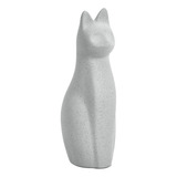 Escultura Gato Em Cerâmica 17546 Mart