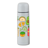 Termo Bala Comida Mexicana Kawaii 750 Ml