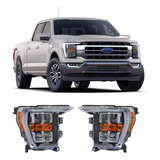 Juego Par Faro Ford F150 Lobo 2021 2022 2023 Leds