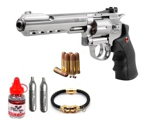 Pistola Revolver Sr357 Sr 357 Crosman .177 Co2 Bbs Balines