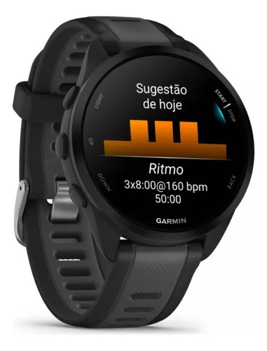 Relógio Garmin Forerunner 165 Music Amoled Preto (lacrado)