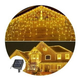 Cascada Luces Led Solar Guirnaldas Solares Navidad 200led 6m