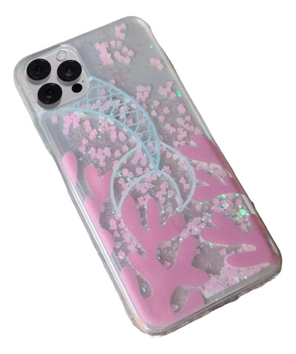 Funda Cola Sirena Pink Compatible Con Phone Anti Golpes Agua