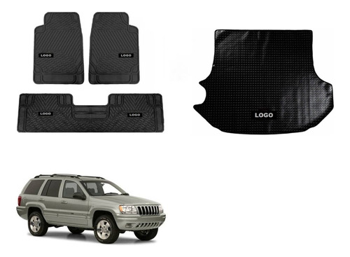 Tapetes Logo Jeep + Cajuela Grand Cherokee Wj 1999 A 2004