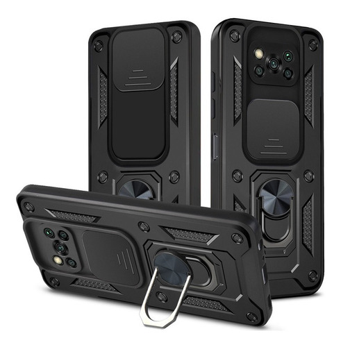 Carcasa Con Protector De Cámara Para Xiaomi Poco X3 Nfc