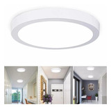 Foco Panel Plafón Led 24w Sobrepuesto Redondo Luz Fría Blanc