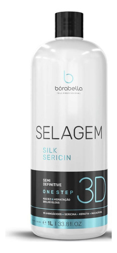 Borabella Selagem 3d Escova Progressiva  Semi Definitiva Orgânica 1l