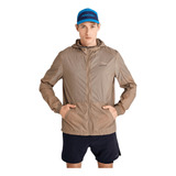 Campera Hombre Saucony Rompeviento Elevate Packaway Beige