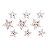 Plancha De Strass Tacha Termoadhesiva Estrella Con Formas