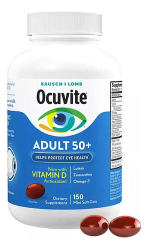 Ocuvite Adulto 50+ Bausch+lomb Vitaminas Ojos 150 Americano