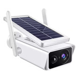 Cámara Exterior Solar Ip Wifi Fhd Con Micrófono Y Batería