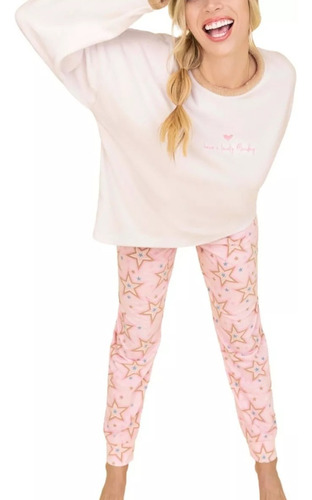 Pijama So Pink  Dama Invierno Buzo Térmico Micro-polar