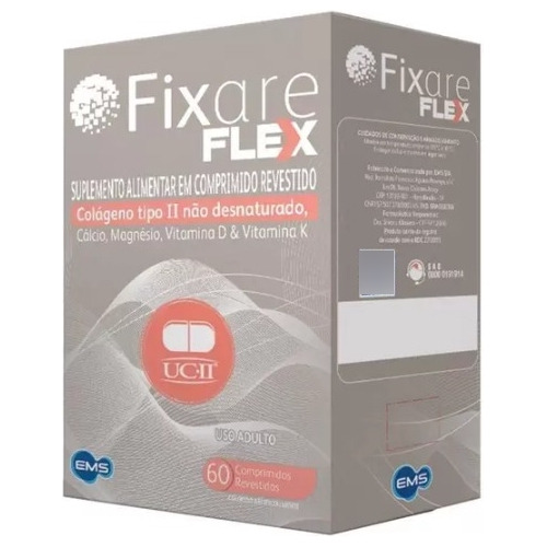 Fixare Flex Com 60 Comprimidos Com Colágeno Tipo 2