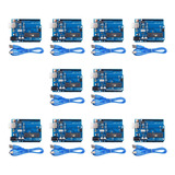 10 Pzas Uno R3 Con Cable Compatible Con Ide Arduino