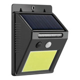 Foco Solar Led Con Sensor De Movimiento Exterior 