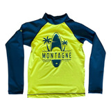 Remera Proteccion Solar Montagne Niños Filtro Uv50 Bay Uv