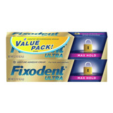 Fixodent Ultra Max Hold Adhesivo Dental, 62.4 Grs 2-pack!