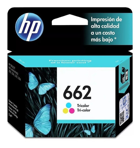 Cartucho Hp 662 Color Original 3515 2515 1515 4645 2545 3545