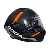 Casco Roda Course Naranja Neon Mate Gegga Cerrado Svs