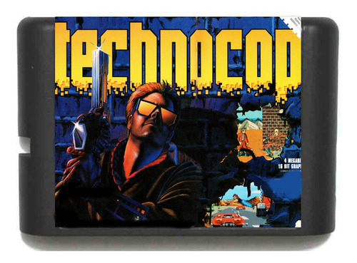 Cartucho Technocop | 16 Bits Retro -museum-
