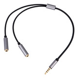 Cable Divisor De Audio De 3,5 Mm Para Auriculares Y Micrófon