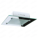 Lustre Plafon Espelhado Quadrado Para 1 Lampada