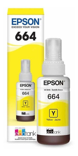 Tinta Negra Epson T664 Ecotank Tinta Continua L120 L310 L380