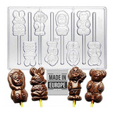 Crystalia Polycarbonate Animals Shape Chocolate Molds 8 Inde