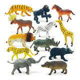 Boley 12 Piezas Jumbo Safari Animal Set Animales Educativos 