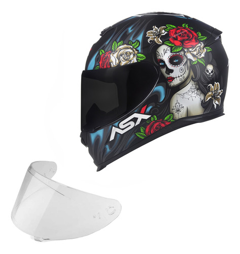 Capacete Axxis Novo Asx Lançamento Esportivo + Viseira Extra