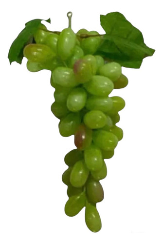 1 Cacho De Uva Artificial 1 Verde Fruta Decoração 24cm.