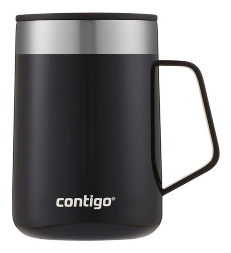 Termo Tapa Deslizable Contigo® Streeterville Acero Inox 14oz Color Licorice