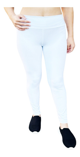  Calça Legging Branca Infantil Menina Suplex  Verão 