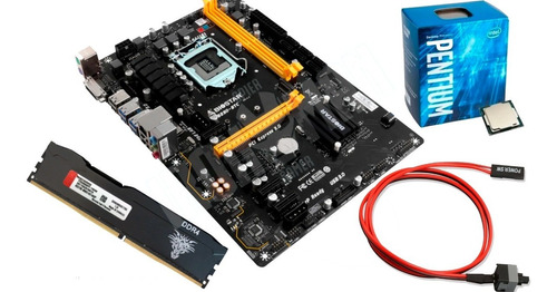 Kit Mineração Biostar Tb 250, Processador, Memoria Ram 4gb