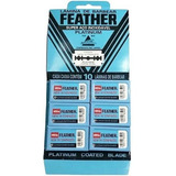 Lamina De Barbear Feather Platinum - Duas Cartelas C/60 Cada