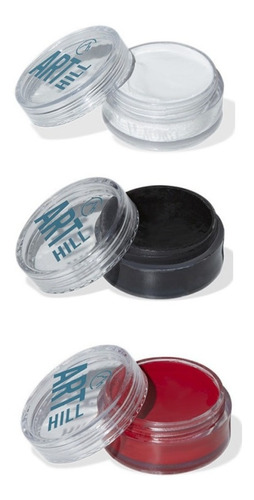 Clown Make Up Profissional 10g Arthill  Kit C/3 Cores