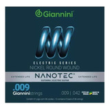 Kit 5 Cordas Giannini Nanotec Geegst P/ Guitarra 009
