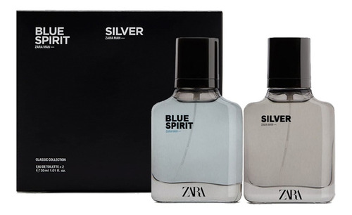 Perfumes Zara Man Blue Spirit & Silver Edt - 2x30ml