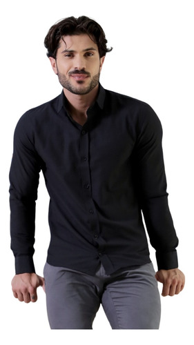 Camisa Social Masculina Slim Fit Premium Pronta Entrega