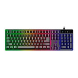 Teclado Gamer Genius Gx Gaming Scorpion K8 Qwerty Inglés Us Color Negro Con Luz De 7 Colores