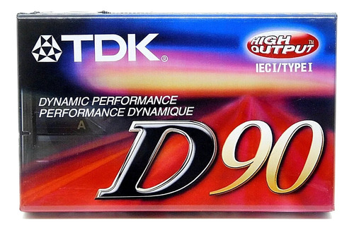 Audio Cassette Tdk 90 Minutos Iec I7 Type I D90