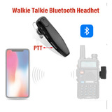 Walkie Talkie Sem Fio Com Microfone Bluetooth Fone De Ouvido