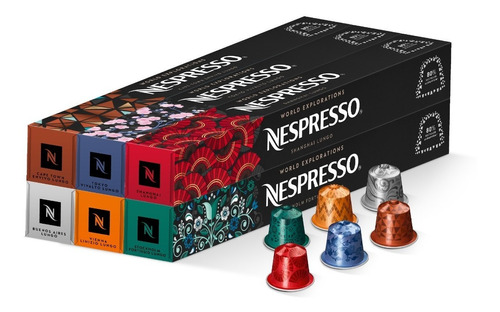 Cáspulas Café Nespresso Pack World Explorations X 60
