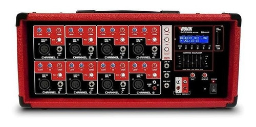 Consola Potenciada Novik Nvk8500bt Usb Bluetooth 8 Canales