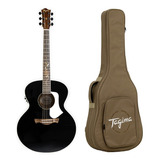 Violão Tagima Jumbo Non-cutaway Eq Cordas Aço Com Bag Cor Preto Orientação Da Mão Destro